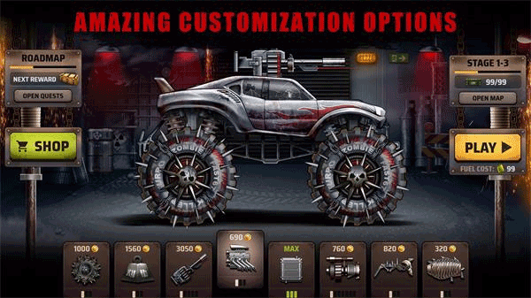 山地僵尸赛车最新版（Zombie Hill Racing）