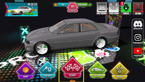 项目漂移2.0无限金币版最新版(PROJECT DRIFT 2.0) 132安卓版