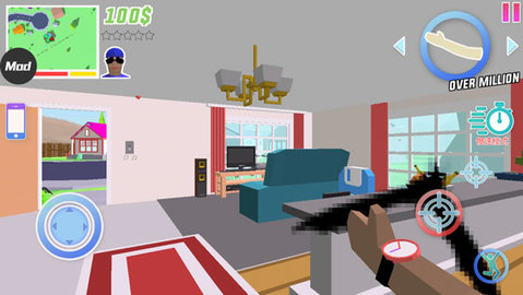 沙盒模拟器盗贼战争(Dude Theft Wars FPS Open World)
