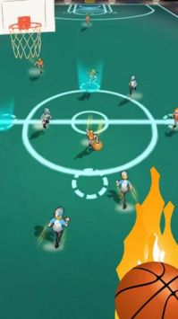 Basketball Court Challenge-Dodge & Score Ball