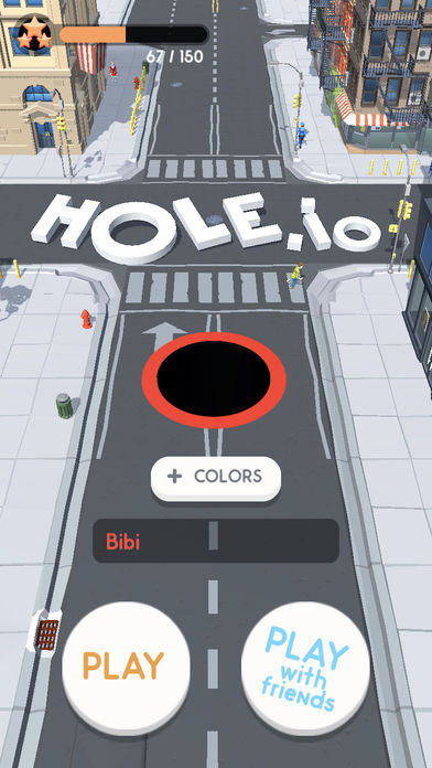 Hole.io(黑洞吞噬破解版)