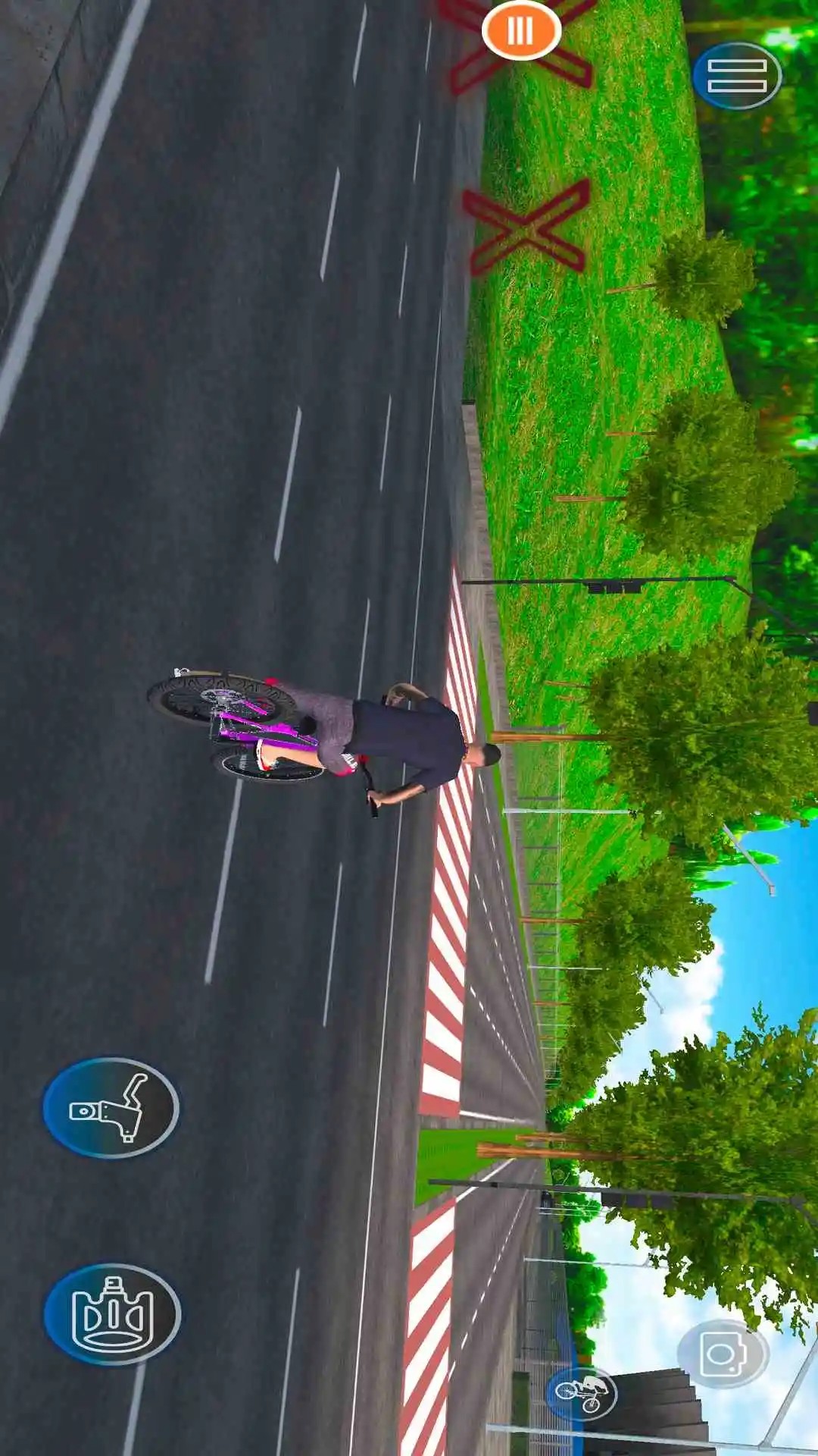 不可能的自行车特技