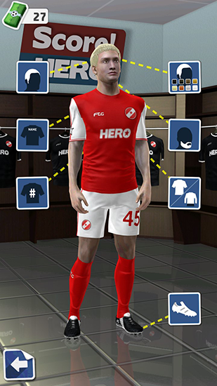 足球英雄无限金币版 无限钻石版v2.75